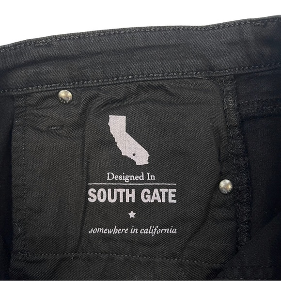 AG The Legging Ankle Super Skinny in Black Raw Edge Slit Cuffs Size 29 - Picture 9 of 12